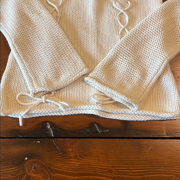 Vintage Guess Jeans - V-Neck Cream Knit Sweater - Size S - Picture 11 of 16